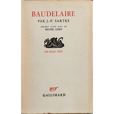 Baudelaire précédé d'une note de Michel Leiris