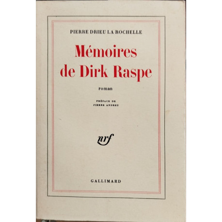 memoires de Dirk Raspe