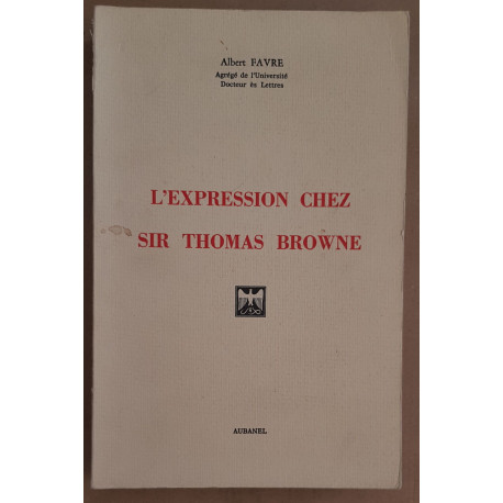 L'expression chez Sir Thomas Browne