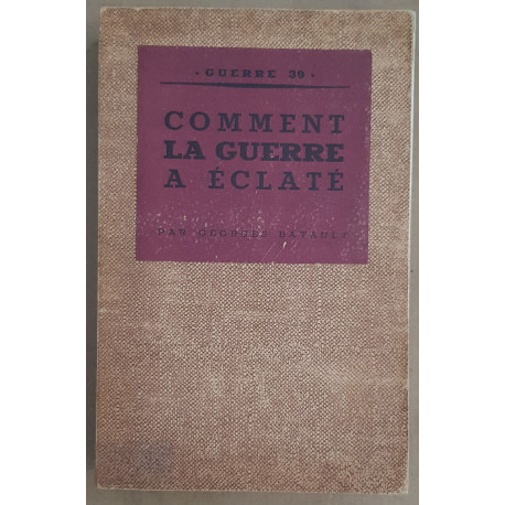 Commen la guerre a éclaté d'aprés le livre bleu britannique et le...