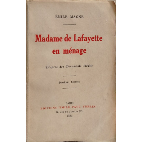 Madame de lafayette en ménage