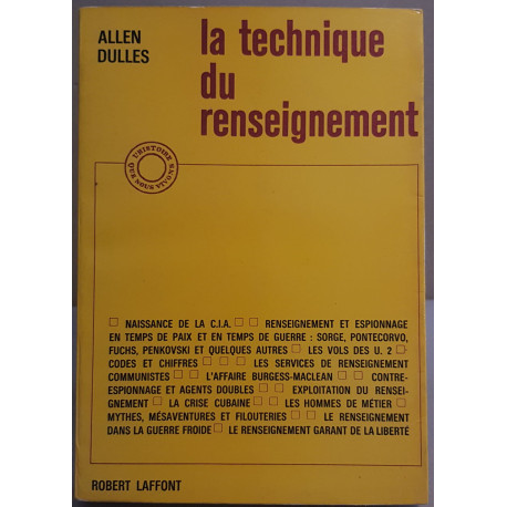 La technique du renseignement