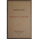 Exposition Robert F. Logan - Gravures - Juin/ Juillet 1927