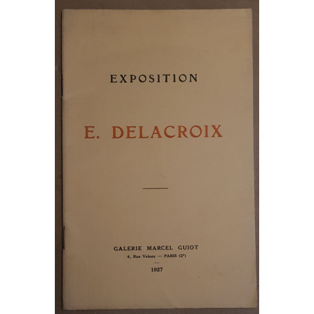 Exposition Eugène Delacroix - Oeuvre gravé et dessins - Novembre/...