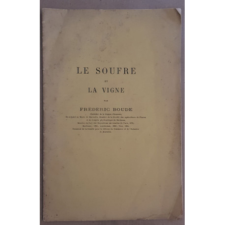 Le soufre et la vigne