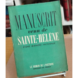 Manuscrit venu de sainte-helene d'une maniere inconnue