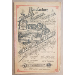 Manufacture de ferblanterie zinguerie etc Isidore Gilloux à Carpentras