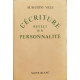 L'écriture reflet de la personnalité