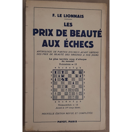 Les prix de beauté aux échecs/ Dédicace ( nouvelle édition revue...