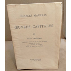 Oeuvres capitales / tome 3 :essais littéraires :Prologue d'un...