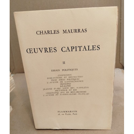 Oeuvres capitales tome 2 / essais politiques : confession...