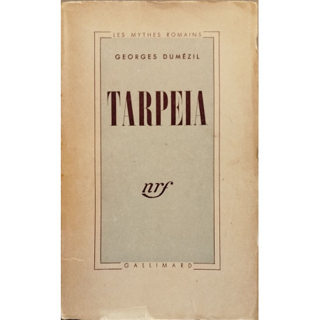 Tarpeia Essais de philologie comparative indo-européenne