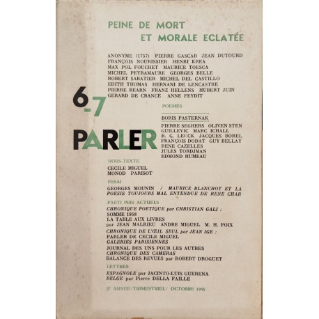 Parler n° 6-7