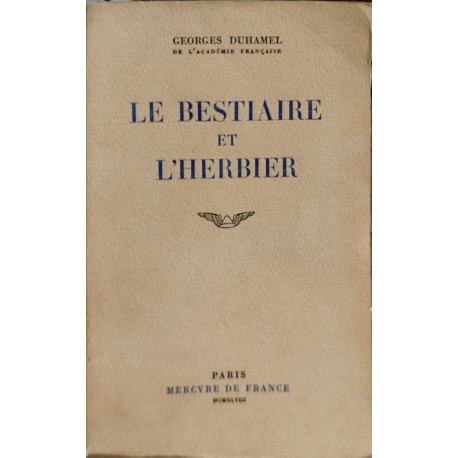 Le bestiaire et l'herbier