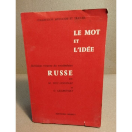 Russe : Le mot et l'idée