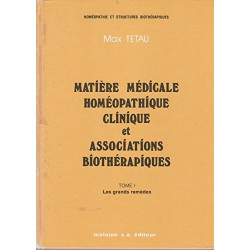 Matière médicale homéopathique clinique et associations...