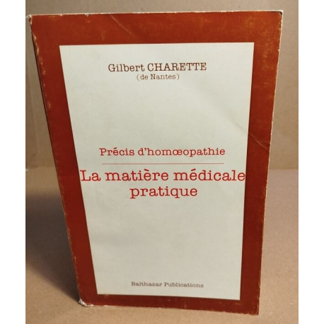 Précis d'homeopathie : la matiere médicale pratique