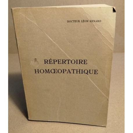 Repertoire homéopathique