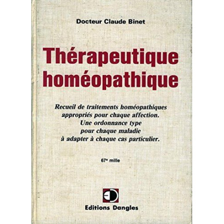 Therapeutique homeopathique
