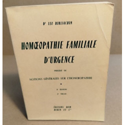 Homéopathie familiale d'urgence