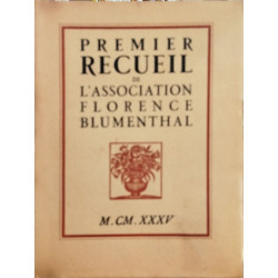 Premier recueil de l'association Florence Blumenthal