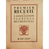 Premier recueil de l'association Florence Blumenthal