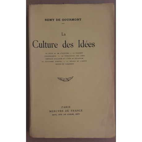 La Culture des Idées