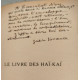 Le livre des Haï- Kaï
