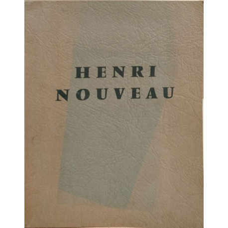 Henri Nouveau / exemplaire numéroté