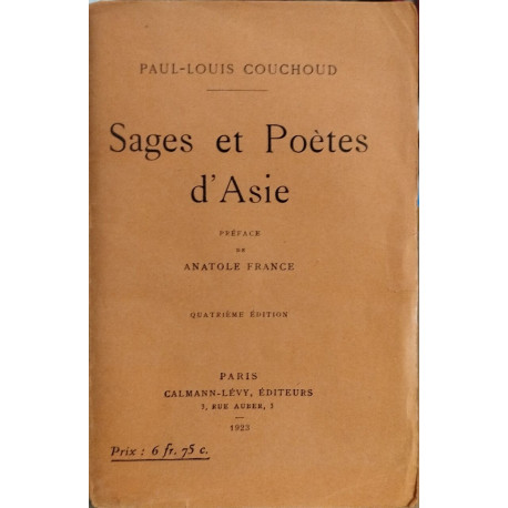 Sages et poètes d'asie / préface d'Anatole France