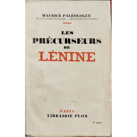 Les précurseurs de Lenine