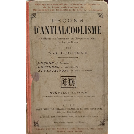 Leçons d'antialcoolisme