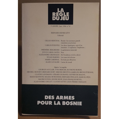 La règle du jeu - 5° année - Juin 1994 N°12
