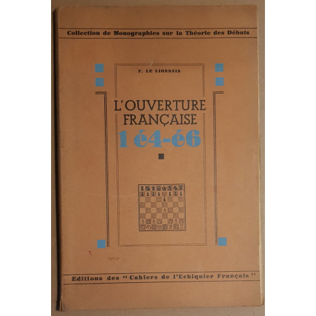 L'ouverture française 1 é4-é6