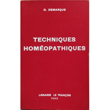 Techniques homéopathiques