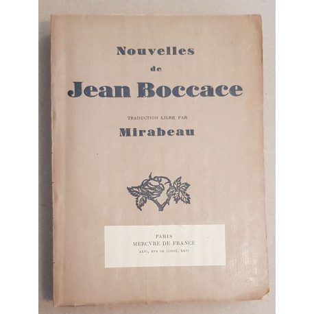 Nouvelles (traduction libre par Mirabeau)