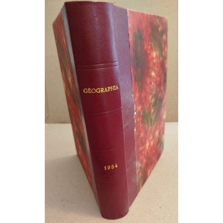 Géographia année complete 1954 soit 12 numeros
