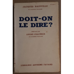 Doit-on le dire