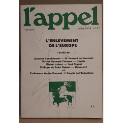 L'appel - N°27 - Juillet 1976
