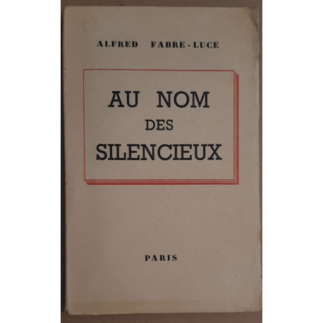 Au nom des silencieux