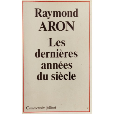 Dernières annees du siecle