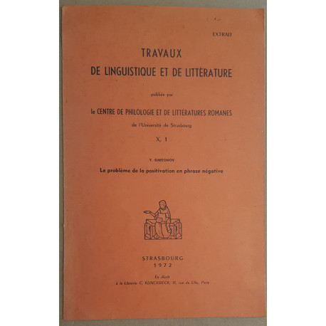 Le problème de la positivation en phase négative / dédicace