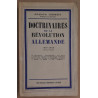 Doctrinaires de la Révolution allemande 1918-1938 (nouvelle édition)