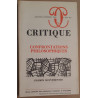 Critique N°464-465 - Confrontations philosophiques - Champs...