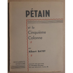 Pétain et la cinquième colonne