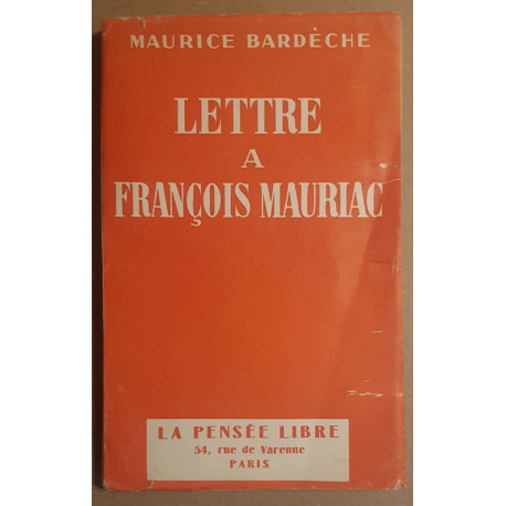 Lettre à François Mauriac