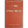 Lettre à François Mauriac / Dédicace