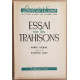 Essai sur les trahisons (préface de Raymond Aron)