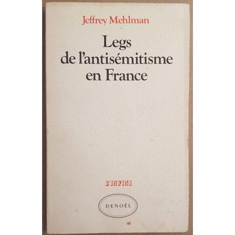 Legs de l'antisémitisme en France