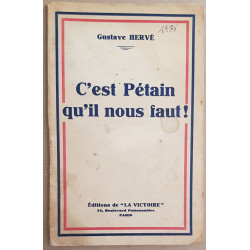 C'est Pétain qu'il nous faut